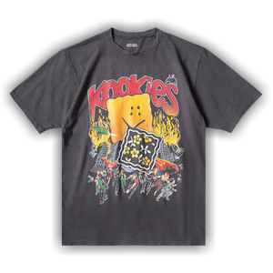Kapital Jersey Crew T-Shirt (Buster Peckish Bowy) 'Ink Black'