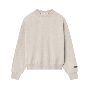 Fear of God Essentials Classic Fit Fleece Crewneck 'Heather Stone'