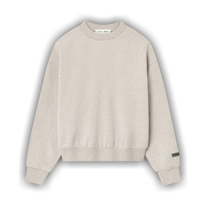 Fear of God Essentials Classic Fit Fleece Crewneck 'Heather Stone'