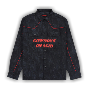 Pleasures Acid Cowboy Denim Shirt 'Black'