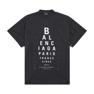 Balenciaga Optical T-Shirt 'Washed Black/White'