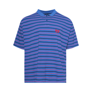 Balenciaga Laurel Classic Fitted Polo 'Blue/Pink'