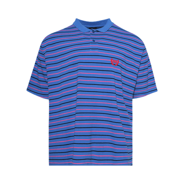 Balenciaga Laurel Classic Fitted Polo 'Blue/Pink'
