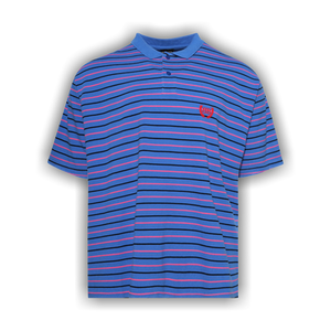 Balenciaga Laurel Classic Fitted Polo 'Blue/Pink'