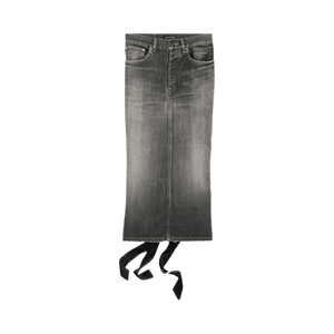 Balenciaga Lace-Up Skirt 'Dark Grey'