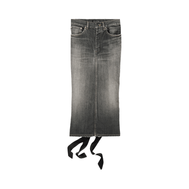 Balenciaga Lace-Up Skirt 'Dark Grey'