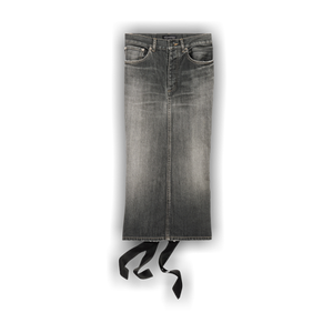 Balenciaga Lace-Up Skirt 'Dark Grey'