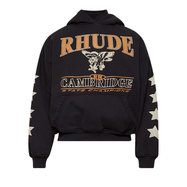 Rhude Cambridge State Champs Hoodie 'Vintage Black'