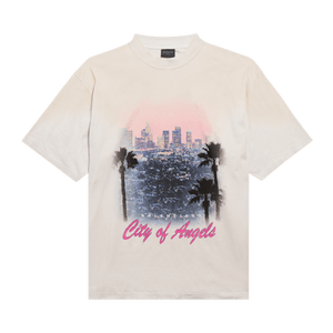 Balenciaga City Of Angels Faded T-Shirt 'Dirty White'