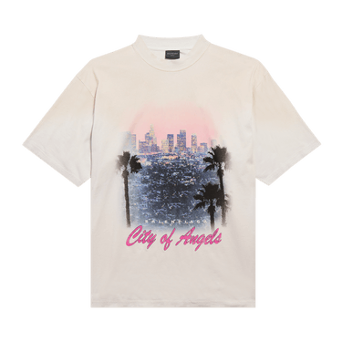 Balenciaga City Of Angels Faded T-Shirt 'Dirty White'