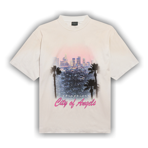 Balenciaga City Of Angels Faded T-Shirt 'Dirty White'