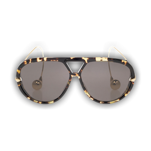 Bottega Veneta Aviator Sunglasses 'Havana/Gold/Grey'