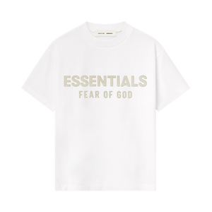 Fear of God Essentials Kids Classic Crewneck T-Shirt 'Cloud White'
