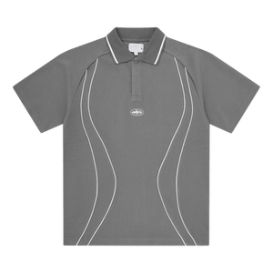Corteiz Island Pique Polo Shirt 'Grey'