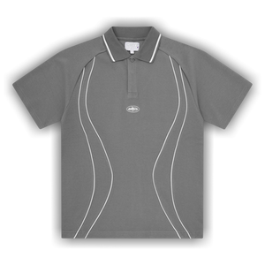 Corteiz Island Pique Polo Shirt 'Grey'
