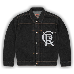 Corteiz Crest Chainstitch Denim Trucker 'Washed Black'