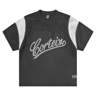 Corteiz Open Mesh Panel Jersey 'Black/White'