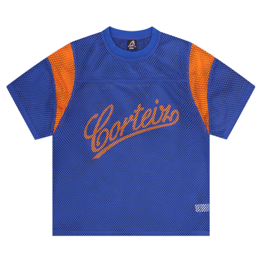 Corteiz Open Mesh Panel Jersey 'Blue/Orange'