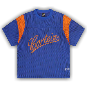 Corteiz Open Mesh Panel Jersey 'Blue/Orange'