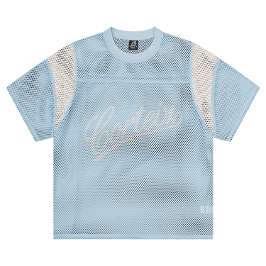 Corteiz Open Mesh Panel Jersey 'Baby Blue/White'