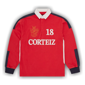 Corteiz Paneled Rugby 'Red'