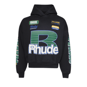 Rhude Roadway Racing Hoodie 'Vintage Black'