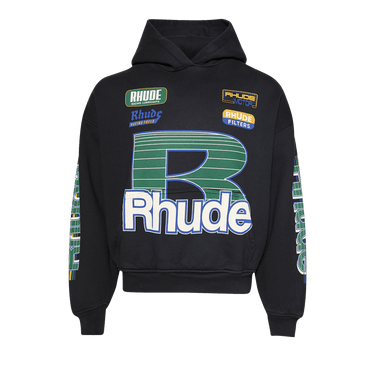 Rhude Roadway Racing Hoodie 'Vintage Black'