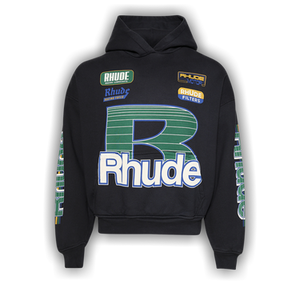 Rhude Roadway Racing Hoodie 'Vintage Black'