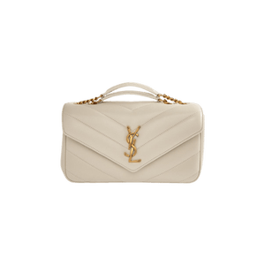 Saint Laurent Small Loulou Chain Bag 'Crema Soft'