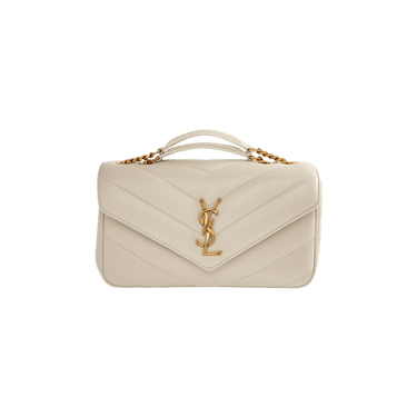 Saint Laurent Small Loulou Chain Bag 'Crema Soft'