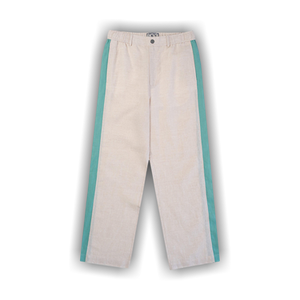 Eric Emanuel Linen Pants 'Ivory/Blue'