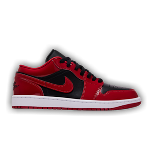 Air Jordan 1 Low 'Patent Varsity Red Black'