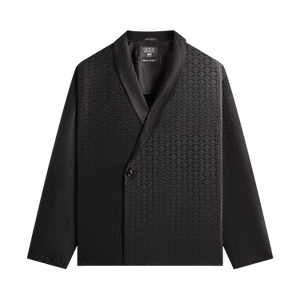 Kith x Giorgio Armani Monogram Long Sleeve Thompson Crossover Shirt 'Black'