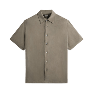 Kith x Giorgio Armani Silky Short Sleeve Button Up 'Gravel'