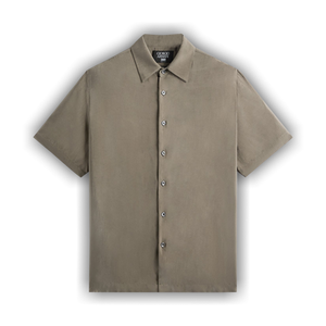 Kith x Giorgio Armani Silky Short Sleeve Button Up 'Gravel'
