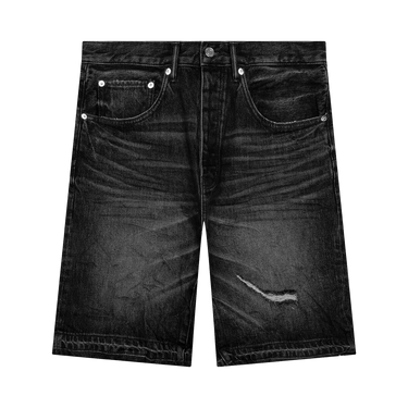 PURPLE BRAND Smoke Worn Vintage Shorts 'Black'