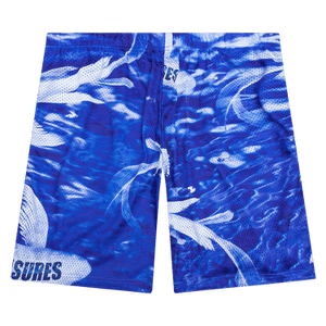 Pleasures Koi Mesh Shorts 'Blue'