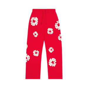 Denim Tears Cotton Wreath Baggy Sweatpants 'Red'