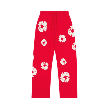 Denim Tears Cotton Wreath Baggy Sweatpants 'Red'
