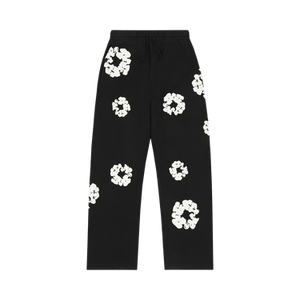 Denim Tears Cotton Wreath Baggy Sweatpants 'Black'