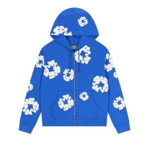 Denim Tears Cotton Wreath Zip Hoodie 'Blue'