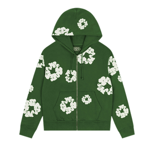 Denim Tears Cotton Wreath Zip Hoodie 'Green'