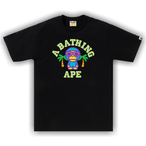 BAPE Colors Milo College Summer Tee 'Black'
