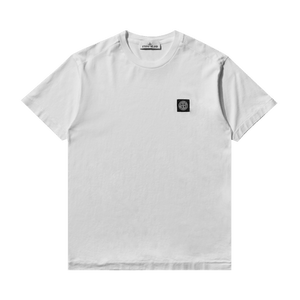 Stone Island Garment Dyed Logo T-Shirt 'White'