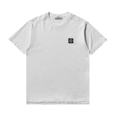 Stone Island Garment Dyed Logo T-Shirt 'White'
