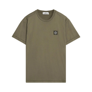 Stone Island Garment Dyed Logo T-Shirt 'Military Green'