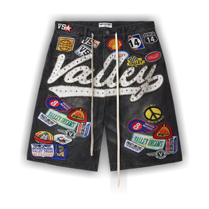 Vale Forever Black 1980s Jorts 'Black/Wash'