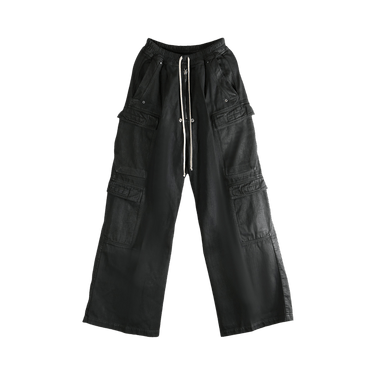 Rick Owens Double Cargo Jumbo Belas Pants 'Black Wax'