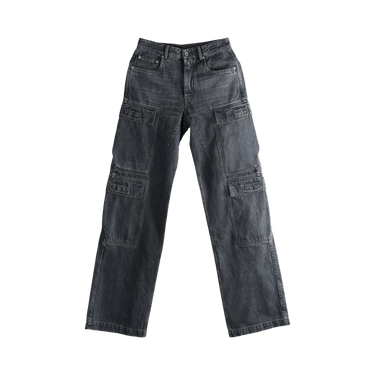 Rick Owens DRKSHDW Double Cargo Jeans 'Washed Grey'