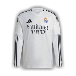 adidas Real Madrid 24/25 Long Sleeve Home Jersey 'White'